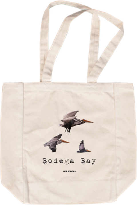 Bodega Bay Pelicans tote bag