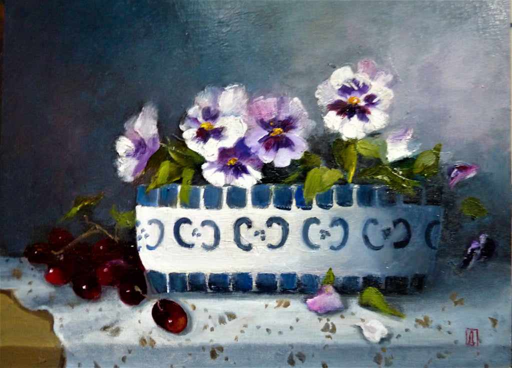 set of 5 Still Life greeting cards