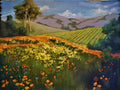 Poppies and Mustard largs digital print