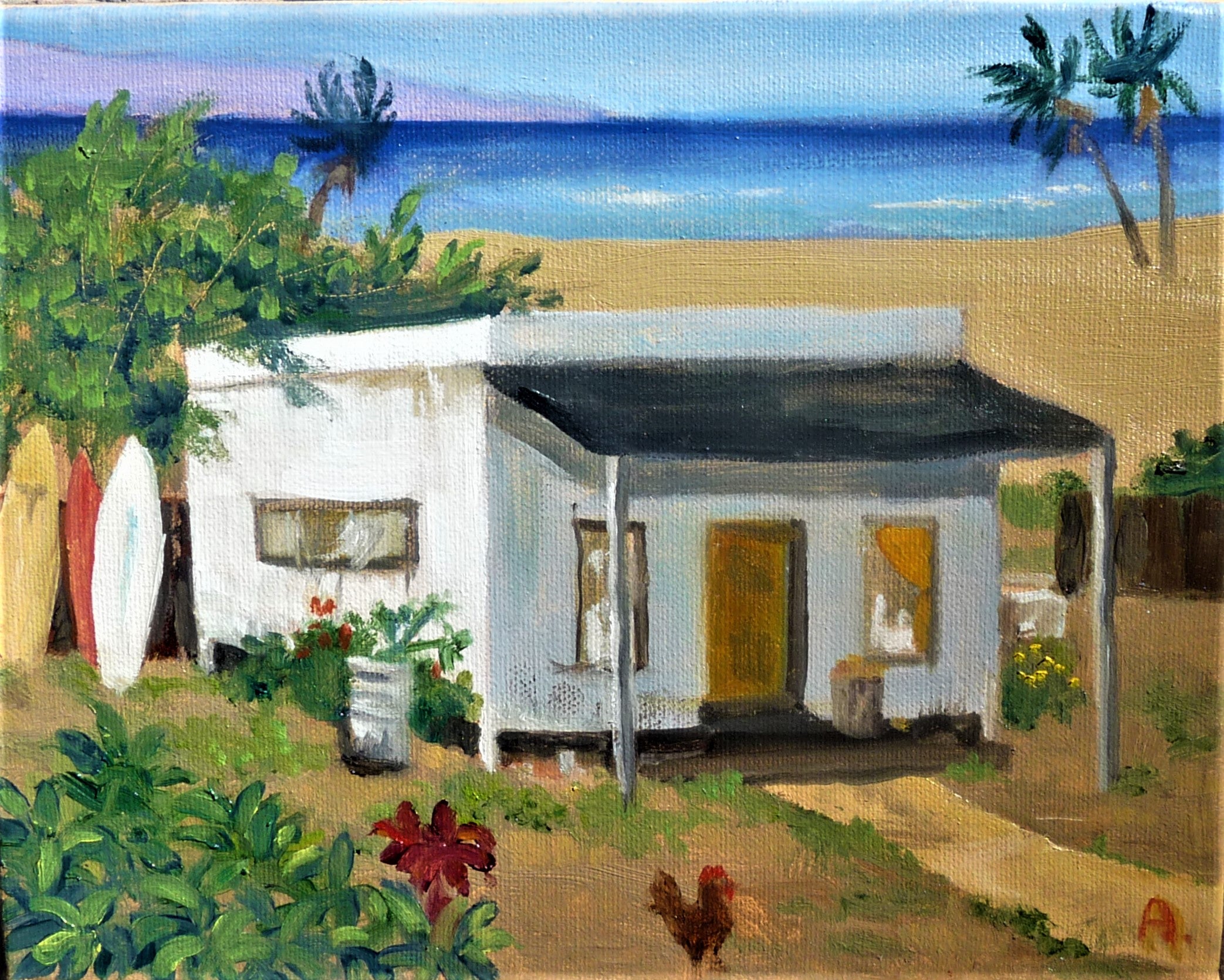 Surf Shack on the Hana Road digital print